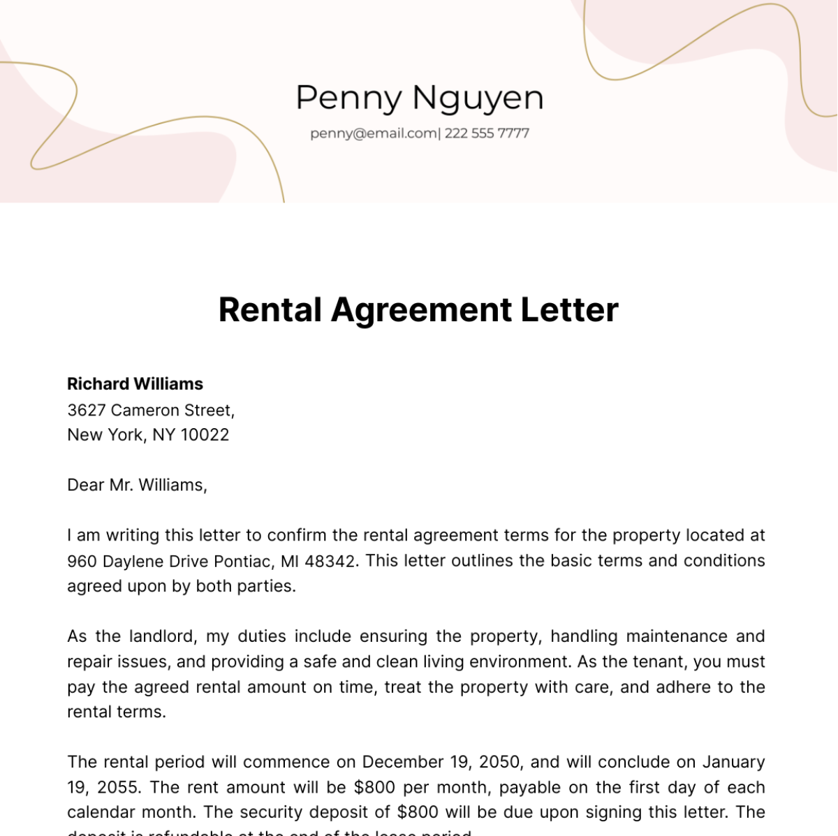 Free Table And Chair Rental Agreement Form Template to Edit Online