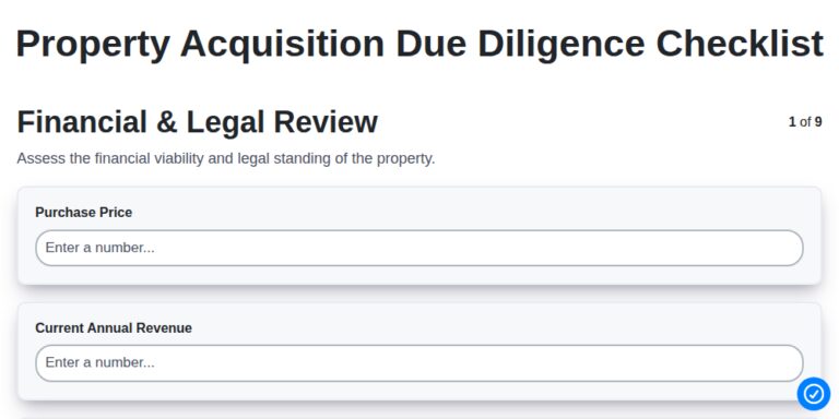 The Ultimate Property Acquisition Due Diligence Checklist: A Step-by ...